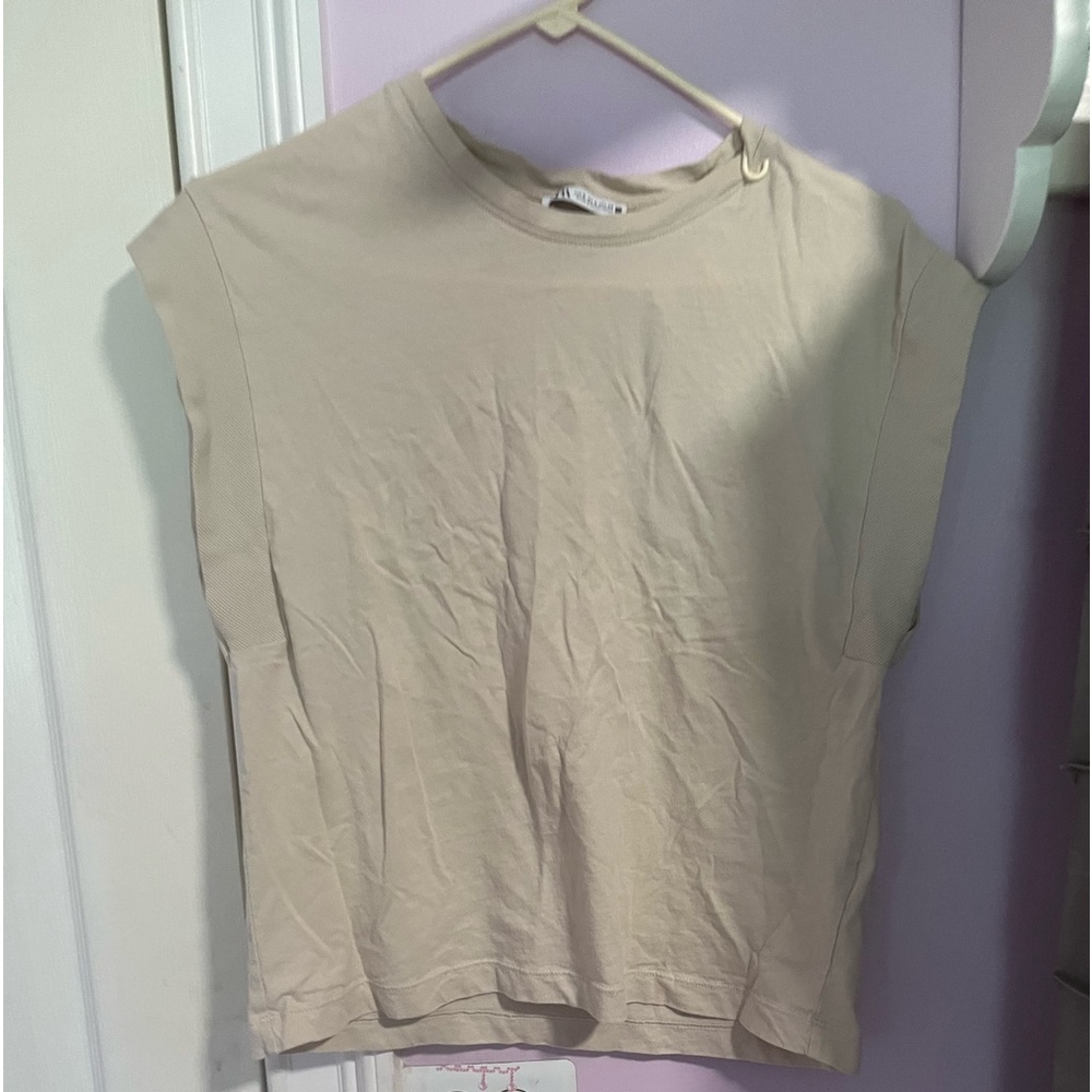 Zara sleeveless vest styled shirt